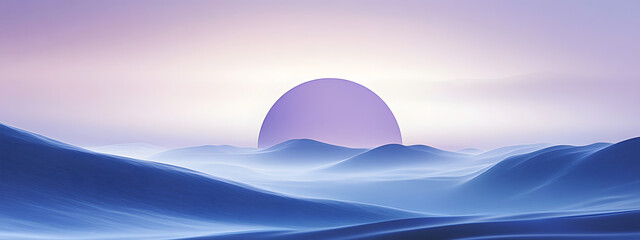 The logo design of the round-shaped mobile phone wallpaper features a gradient background with blue and purple tones
