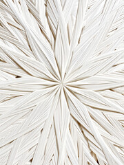 White starburst straw marquetry pattern texture