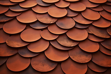 Old tiles roof background