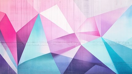 Fototapeta premium Modern Geometric Mural with Soft Light Textures