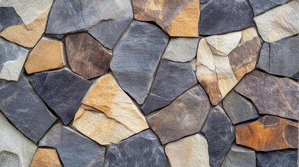 Rugged Stone Textures on an Urban Wall