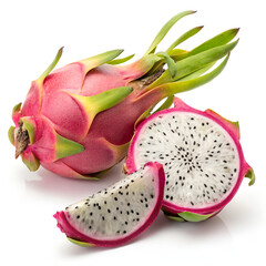 dragon fruit isolated on white