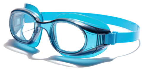 PNG Blue swimming goggles glasses white background transparent.