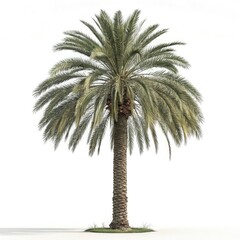 palm tree isolated on white