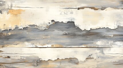 Painted wooden planks with peeling paint showcasing texture and aging