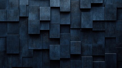 Dark blue cube texture background
