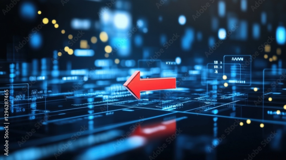 Poster data visualization trends in technology digital space infographic abstract environment close-up view