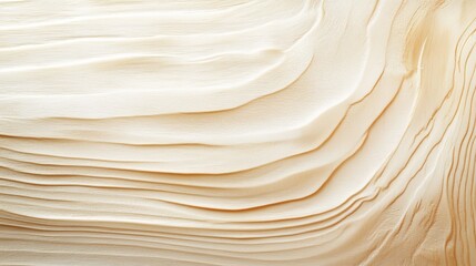 Fototapeta premium The abstract rendering depicts smooth curved textures in a sand color