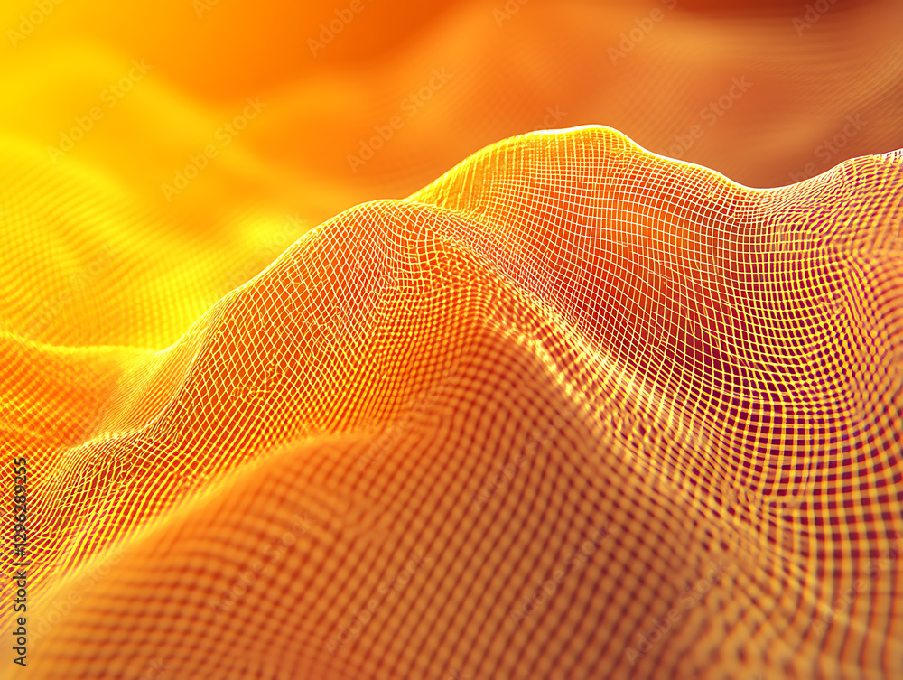 Aufkleber dynamic abstract textures virtual environment digital art warm tones close-up modern design concepts