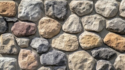 Textured Urban Stone Wall with High Contrast Lighting