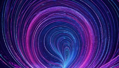 Obraz premium vibrant neon vortex swirl with glowing pink and blue light trails, futuristic abstract energy flow for digital background