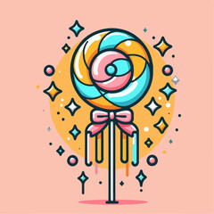 vector illustration of a happy birthday card