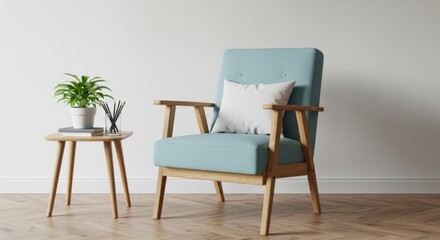 Serene Minimalist Reading Corner