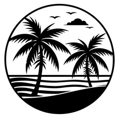 palm tree silhouette