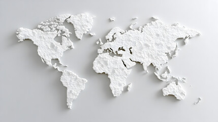 Ripped torn map illustration global chaos graphic art artistic environment unique viewpoint