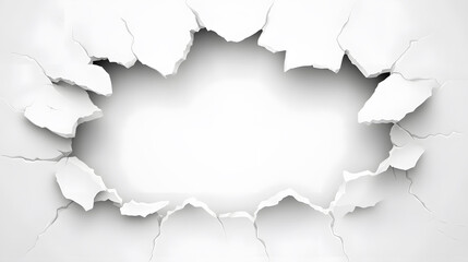 Dynamic ripped torn map illustration in abstract chaos digital art modern environment