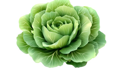 Obraz premium cabbage isolated on white background