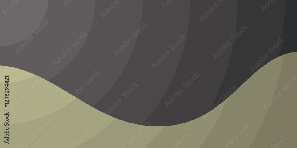 Poster serene waveforms texture: an abstract blend of green, grey and black - background design, multi purp