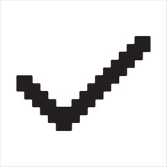 checklist pixel art 8 bit graphic design
