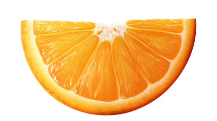 orange slice isolated on white background
