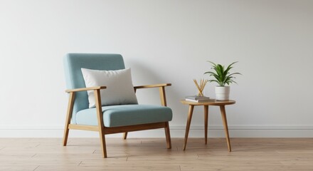 Serene Minimalist Reading Corner