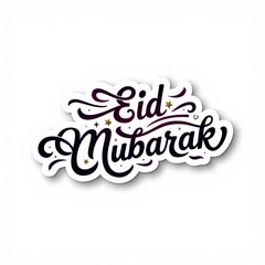 Eid Mubarak Typography