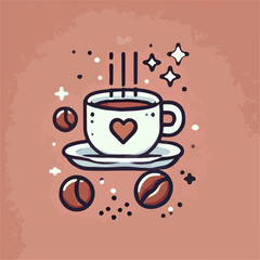 vector illustration of a coffee cup