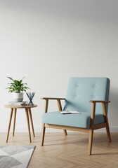Serene Minimalist Reading Corner