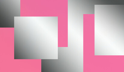modern design template pink silver grey abstract geometric square pattern background texture 