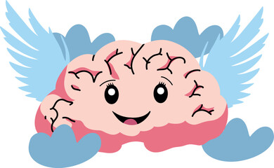 Brain with wings