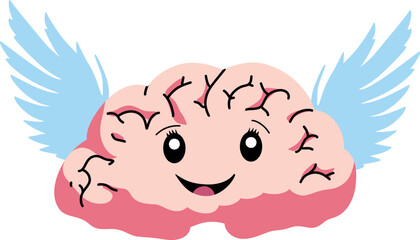 Brain with wings