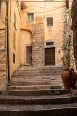 Fototapeta premium view of the village of Cervara di Roma