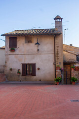 The village of Certaldo in Tuscany