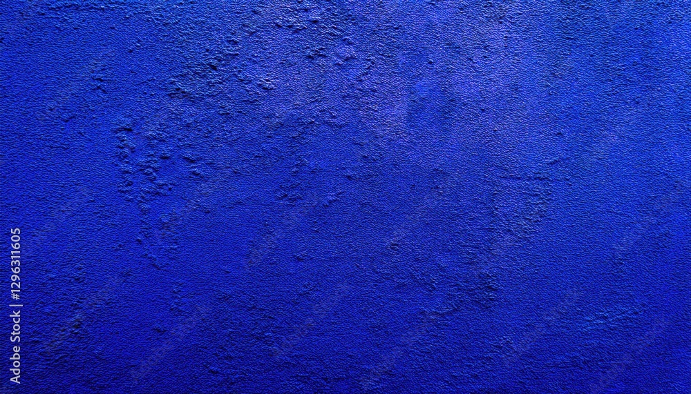 Poster textured deep blue rough plaster wall background with uneven stucco pattern for modern design, graph