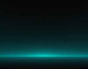 Fototapeta premium Mystical teal gradient with soft glow, creating a serene and calming atmosphere.