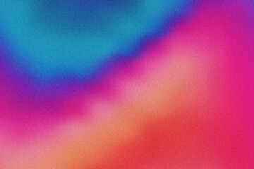 Orange blue and purple color flow abstract background with grainy texture effect for web banner or poster design