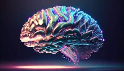 Obraz premium A fusion of art and neuroscience inspires wonder. 