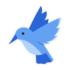 Blue bird vector illustration