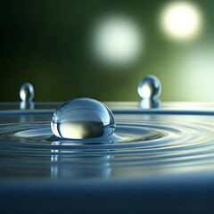 Waterdrops theme and image of water drops original theme.