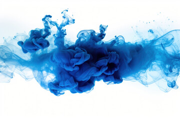 PNG Vibrant blue ink swirling