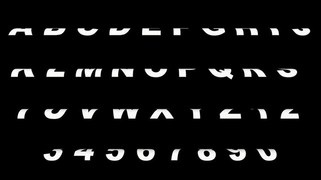 Alphabet dancingfool animation video effects
