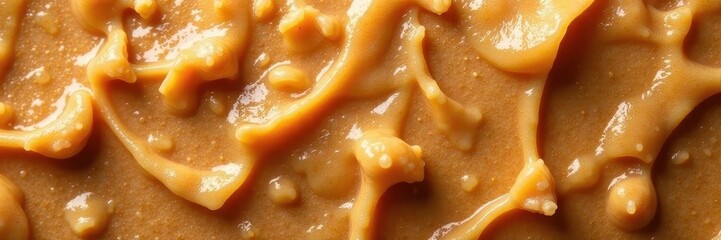 Golden brown peanut butter crunch, overhead view, overhead shot, snack food