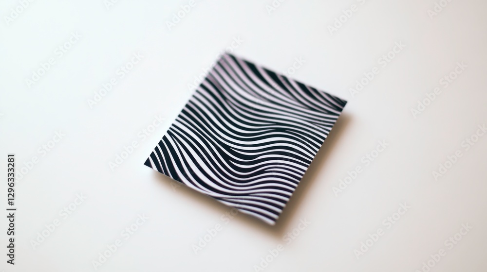 Poster sleek business card with dynamic patterns and vintage touch