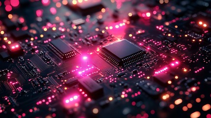 Glowing digital scheme abstract background featuring futuristic 3d illustration for technology, innovation, and digital design concepts