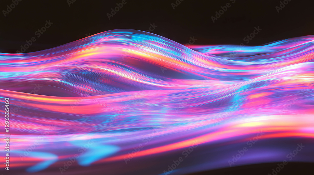 Poster abstract energy flows with vibrant colors for dynamic backgrounds