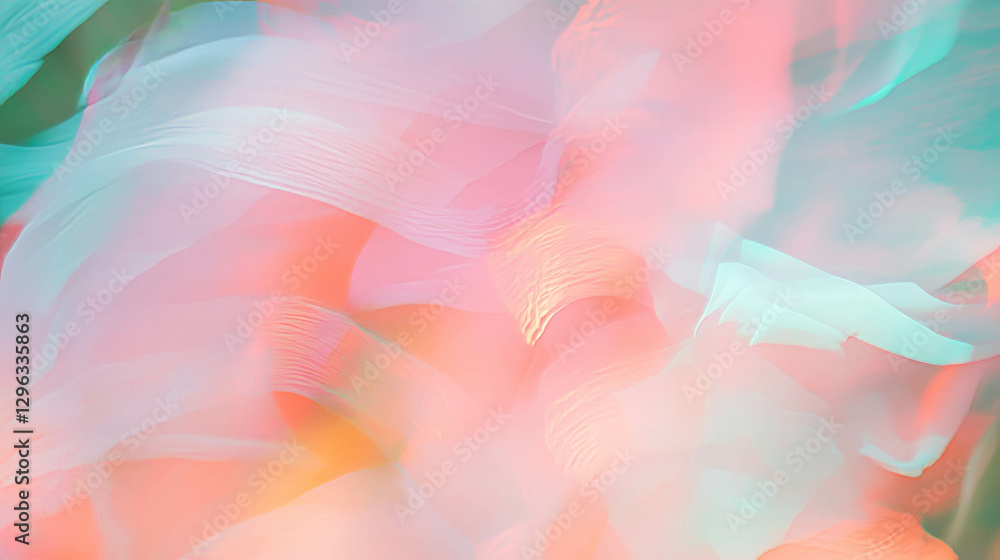 Poster soft pastel abstract background with blurred shapes for creative design