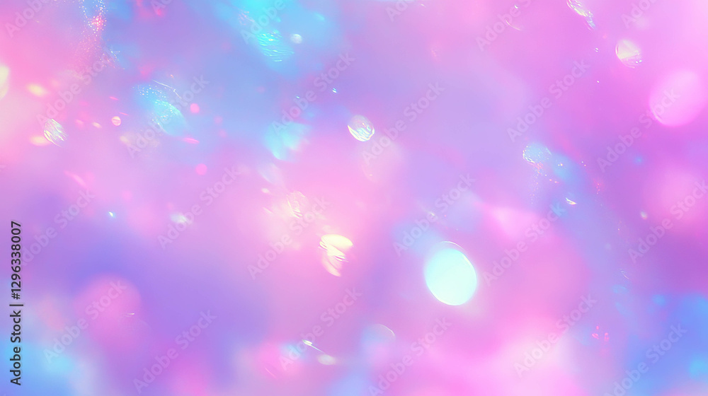 Poster dreamy pastel bokeh background with soft blurred lights for creative design