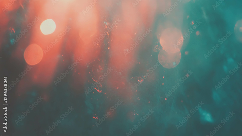 Aufkleber dreamy abstract background with blurred lights and lens flare effect for creative design
