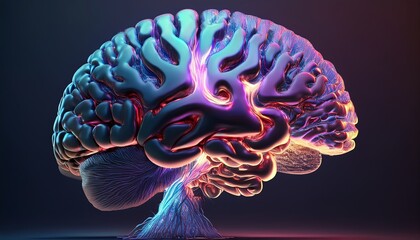 Obraz premium Neon colors evoke creativity and inspiration. 