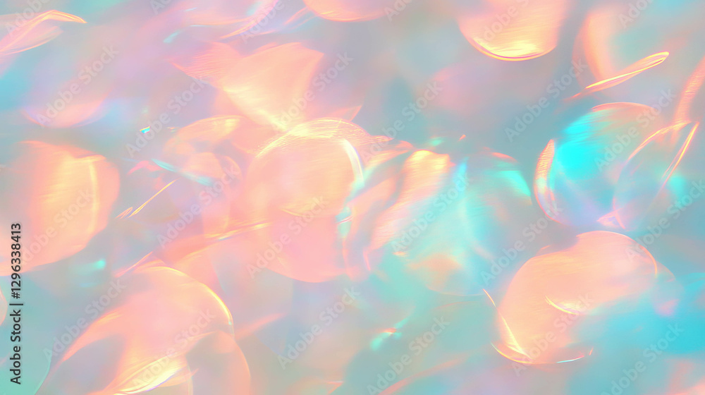 Poster abstract vibrant underwater background with soft light and blurred bubbles for creative design